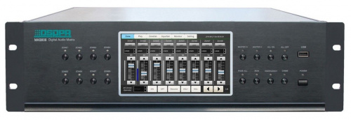 DSPPA MAG-808 Цифровая аудиоматрица, 8 вх/8 вых., Встроенный мр3- плеер, FM-тюнер, эквалайзер. функц