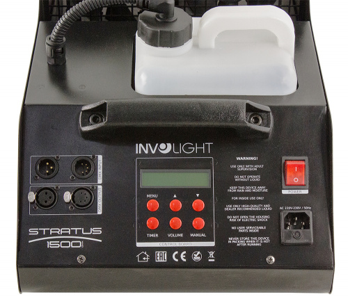 Involight Stratus1500DMX Генератор тумана (Hazer) 1500 Вт, DMX 512 фото 3