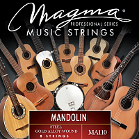 Magma Strings MA110 Струны для мандолины, Серия: Mandolin, Калибр: , Обмотка: позолоченная.