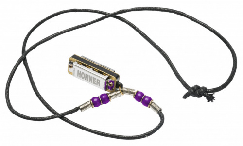 HOHNER M38N-PU губная гармошка уменьшенная на подвесе, цвет фиолетовый