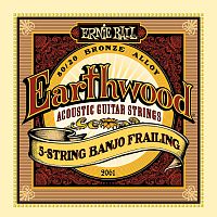 Ernie Ball 2061 струны для 5 стр. банджо Earthwood 80/20 Bronze Frailing (10-13-15-24w-10)
