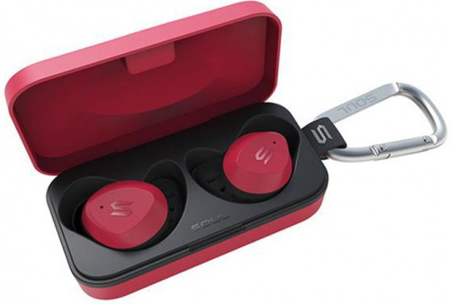 SOUL S-FIT Red Вставные беспроводные наушники. 1 динамический драйвер. Bluetooth 5.0, частотный диапазон 20 Гц - 20 кГц, чувствительность 100 дБ, сопр фото 3