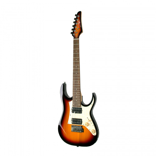 REDHILL STM100/VS эл. гитара уменьш., Superstrat, 600мм, H+H, 1V/1T/5P, тополь+клен, цвет санберс фото 2