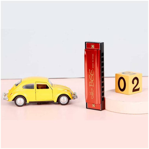 BEE DF10A-1 RED диатоническая губная гармошка, C, корпус пластик, крышки и платы алюминий. Цвет: кра фото 11