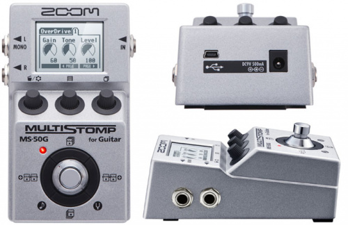 Zoom MS-50G компактная мульти педаль эффектов для электрогитары/Без БП фото 2