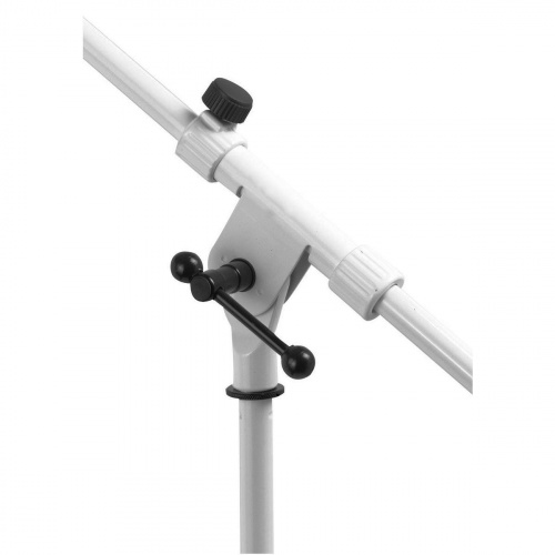 OnStage MS7801W микрофонная стойка-журавль, тренога, регулируемая высота, белая фото 2