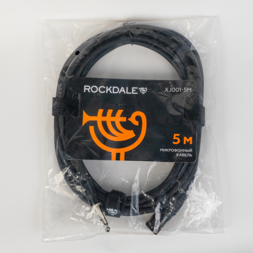 ROCKDALE XJ001-5M готовый микрофонный кабель, разъемы XLR male X stereo jack male, длина 5 м, черный фото 7