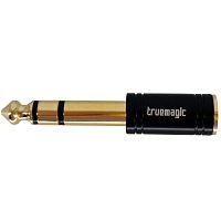 True magic KT087 Переходник Jack 3.5 Jack 6.3, стерео, золотой