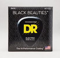 DR BKB5-40 BLACK BEAUTIES струны для 5-струнной бас-гитары чёрное покрытие нержавеющая сталь