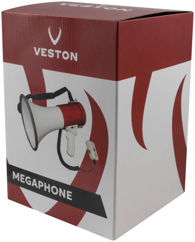 VESTON VMEG-25 REC Мегафон рупорный ручной, 25 Вт, до 600м, функция записи, 8x1.5V SIZE C фото 6