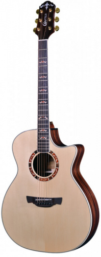 CRAFTER STG G-22ce электроакустическая гитара, верхняя дека Solid ель, корпус черное дерево