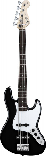 FENDER SQUIER AFFINITY JAZZ BASS V RW BLACK 5-струнная бас-гитара, цвет - черный, корпус - ольха, гриф - клен, накладка на гриф - палисандр, профиль "