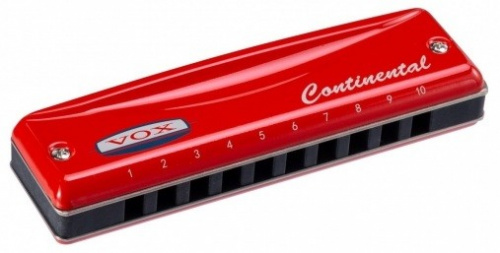 VOX Continental Harmonica Type-2-A Губная гармоника, тональность Ля мажор, цвет красный