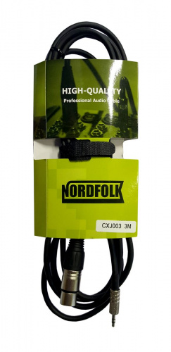 NordFolk NXJ003 3M кабель микрофонный MiniJack-XLR (F), 3 метра