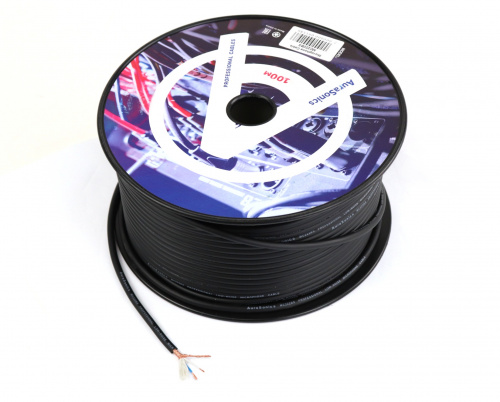 AuraSonics MC222BS микрофонный кабель 6мм, 39*0.10, 0.31mm, 22AWG, плетеный экран, бухта 100м, до