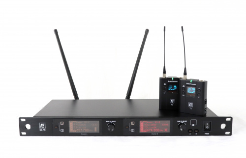 RFIntell QL7R T2-A 651,800-683,400 МГц 2-канальная радиосистема с 2-мя поясными передатчиками T2