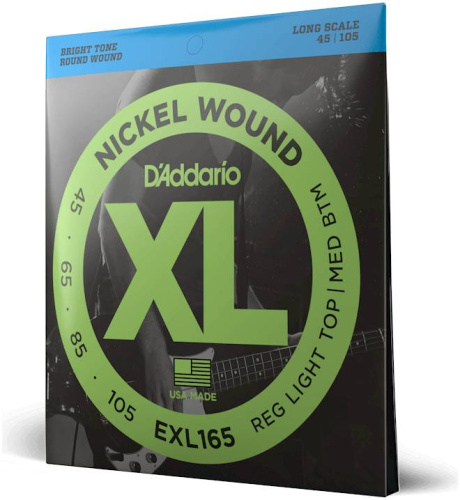 D'Addario EXL165 Струны бас, soft/reg, 045-105.