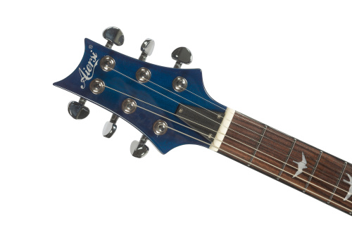 AIERSI PRS-24 Blue Summer Sky Burst Электрогитара, форма корпуса PRS, цвет синий фото 5