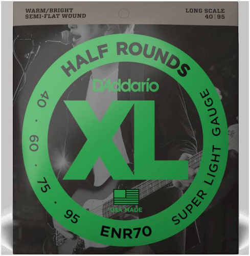 D'Addario ENR70 струны для бас-гит, Nickel/Long, 40-95 фото 2