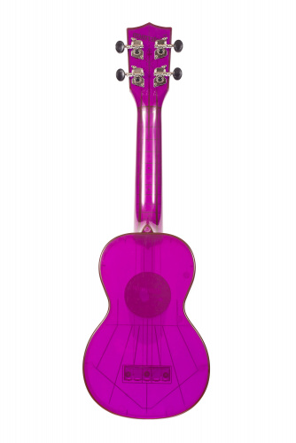WATERMAN by KALA KA-SWF-PL Fluorescent Grape Soprano Ukulele Укулеле, форма корпуса - сопрано, материал - АБС пластик, цвет - флуоресцентный пурпурный фото 4