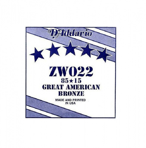 D'ADDARIO ZW022 Струна одиночная для акустической гитары