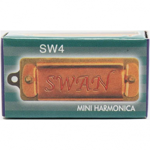 SWAN SW4-BK диатоническая мини-губная гармошка, До мажор, цвет черный фото 3