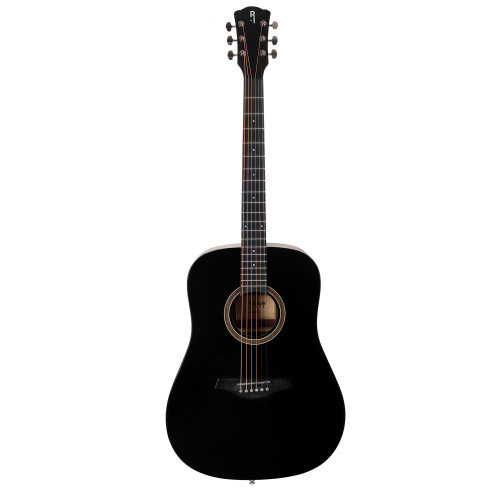 ROCKDALE Aurora D3 BKST Акустическая гитара дредноут, цвет черный, сатиновое покрытие