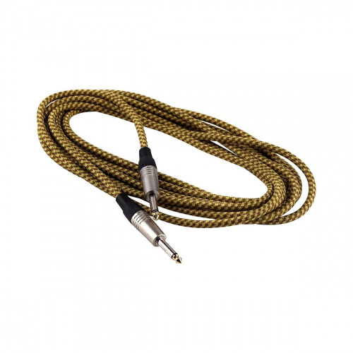 Rockcable RCL 30203 TC D/ GOLD Инструментальный кабель, джек-джек, 3 метра, в оплётке