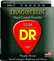 DR DSA-12 серия Gragon Skin для акустич. гитары с покрытием К3, Clear Coated, Light (12-54)