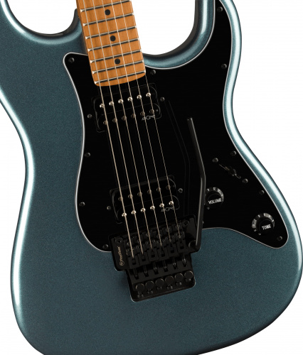 FENDER SQUIER Contemporary Stratocaster HH FR Gunmetal Metallic электрогитара, цвет серый фото 6