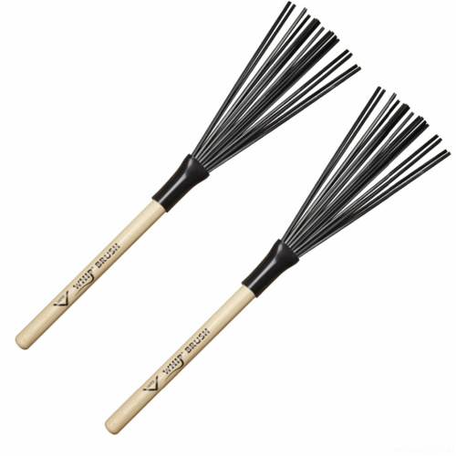 VATER VWB Whip Brush щетки пластиковые, черные, деревянная ручка