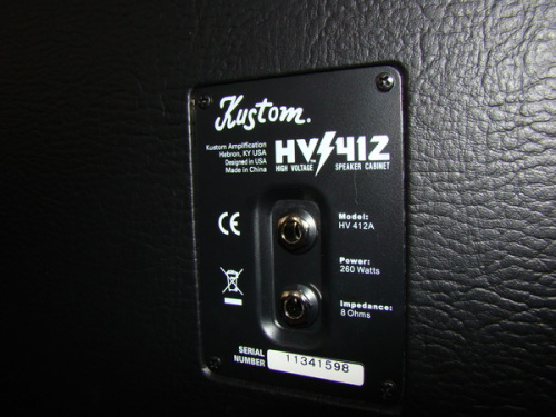 Kustom HV412A гитарный акустический кабинет 260Вт., 4х12"Celestion G12P80, наклонный фото 3