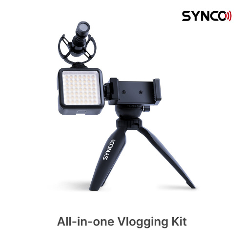 Synco Vlogger Kit 2 набор для влогеров микрофон кабель для телефона ветрозащита шокмаунт подсве