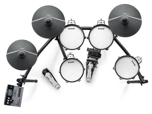 DONNER DED-500 Professional Digital Drum Kits профессиональная электронная ударная установка (5 пэдов барабанов, 3 пэда тарелок) фото 2