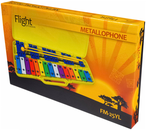 FLIGHT FM-25YL металлофон (25 нот), 2 палочки фото 4