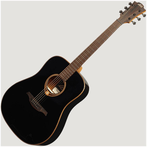 LAG T-118D BLK Акустическая гитара, Дредноут, цвет черный фото 3