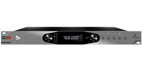 Antelope Audio OCX HD Аудиоинтерфейс тактовый генератор синхросигнала, 10 выходов Word Clock (до 768 кГц), 4 двыхода AES/EBU и 2 S/PDIF выхода 192кГц,