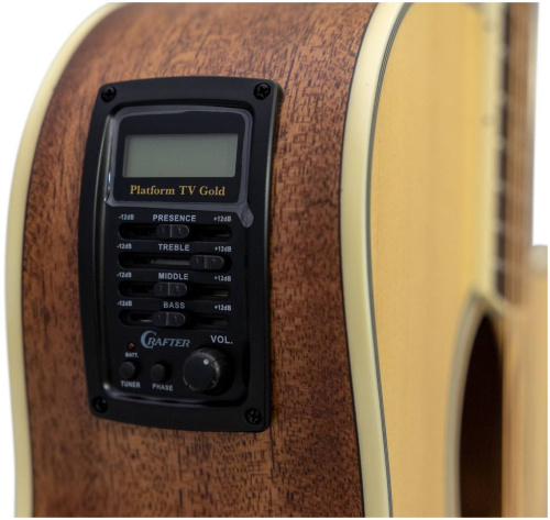 CRAFTER GAE-6/NС + Чехол электроакустическая гитара Гранд Аудиториум, Top- ель, корпус- махагон, с фото 6