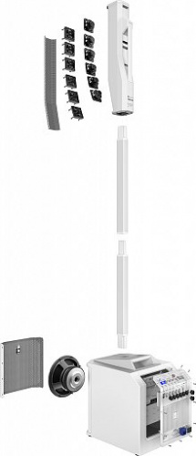 Electro-Voice Evolve 30M-W активная звуковая колонна, 6x2.8'+1x10', 45Гц-20кГц, 123 дБ, 1000 Вт, DSP, чехол, цвет белый фото 3