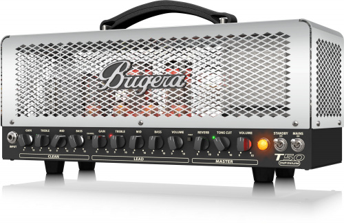 Bugera T50-INFINIUM ламповый 2-канальный гитарный усилитель "голова" 50W, ревербератор фото 3