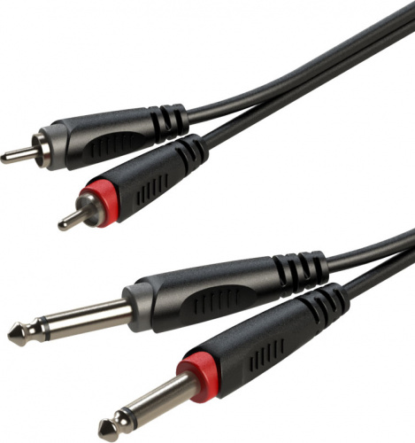 ROXTONE RACC150/6 Аудио-кабель (2 x RCA 2 x 6,3 mono Jack), AC010, 6м
