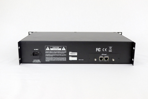 RFIntell D08 Интерфейс Dante/аналог, вх. 8 х XLRf/48В/уровень, индикация сигн./клип/фантом, вых. 8 х XLRm. USB для апгрейда ПО. 19" 2U фото 3