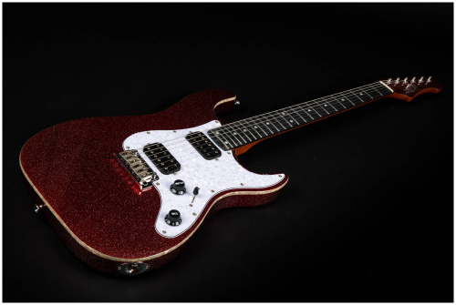 JET JS-500 RDS электрогитара, Stratocaster, корпус липа, 24 лада, HH, 1V1T, tremolo, цвет RDS фото 15