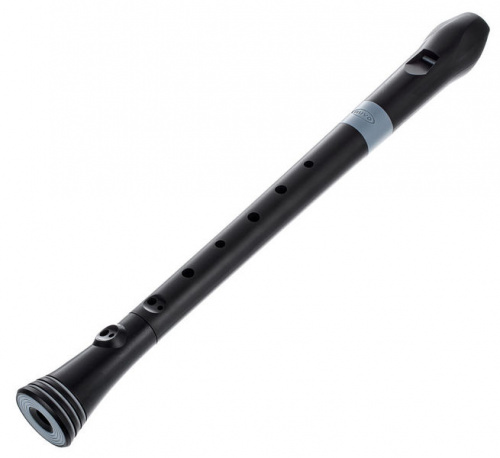 NUVO Recorder Black блок-флейта сопрано, строй С, немецкая система, материал АБС пластик, цвет чёрный, чехол в комплекте