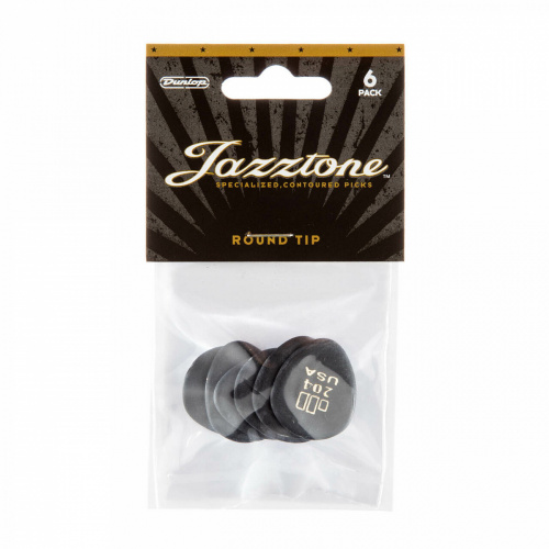 Dunlop Jazztone Round Tip 477P204 6Pack медиаторы, круглый кончик, 6 шт. фото 4