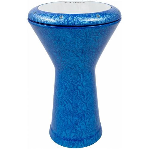 YUKA DRBE-5BL Египетская дарбука (думбек), гофрированная, цвет: голубой, 8,5' (22см) x 17