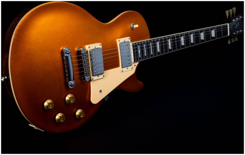 JET JL-500 GD электрогитара, Les Paul, корпус красное дерево, HH, цвет золотой фото 10