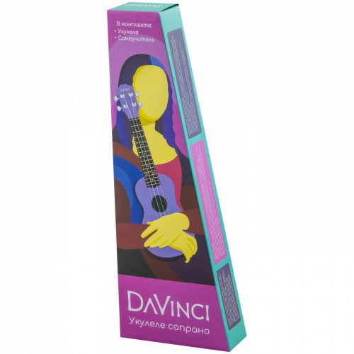 DAVINCI VINS-10IZA укулеле сопрано, пластик, цвет фиолетовый (виноград-изабелла) фото 3