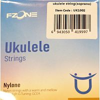 FZONE UK1002 струны для укулеле сопрано, нейлон, 24-31-37-26