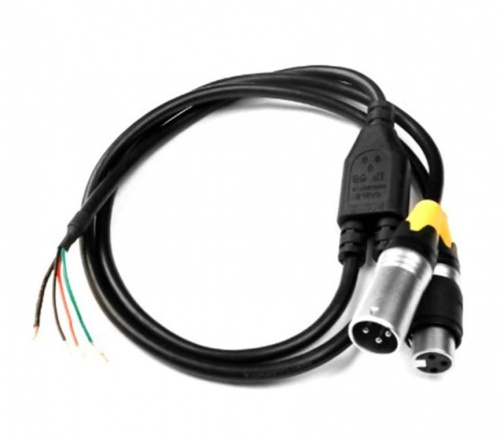 SILVER STAR Y-TYPE DMX XLR Cable IN/OUT IP65 1,5m X30047 Сигнальный распаянный кабель (3x0.5 mm2) Y-TYPE, DMX-512, "пусто"-, разветвление на 2 разъема
